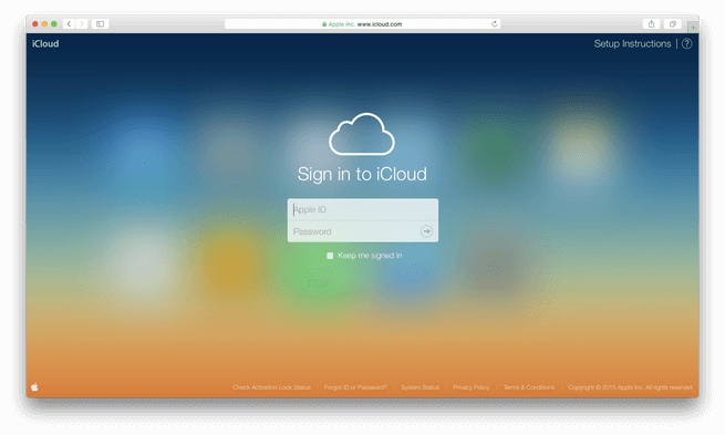 Sign Into Icloud