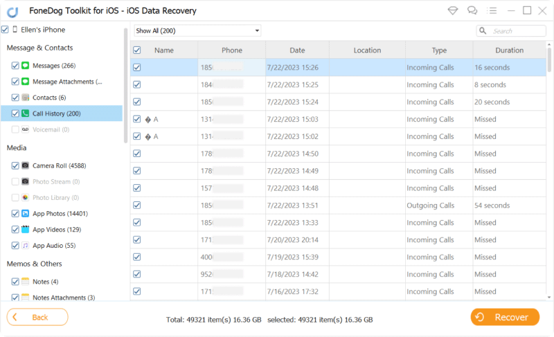 Recover iPhone Call History Directly from iPhone/iPad