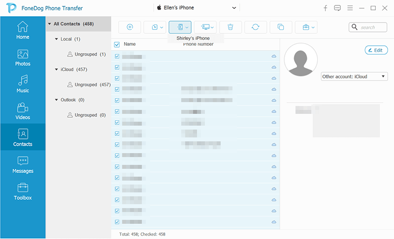 Melhor maneira de transferir contatos entre iPhone e iPad