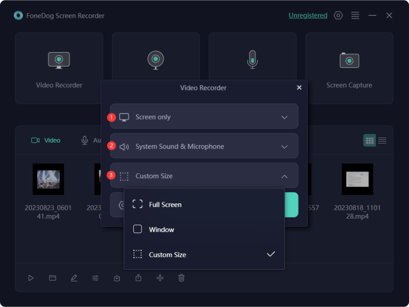 Adjust Settings for Video Recorder