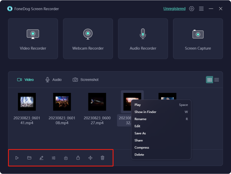 Audio Recorder Online – FoneDog Screen Recorder: Redigera