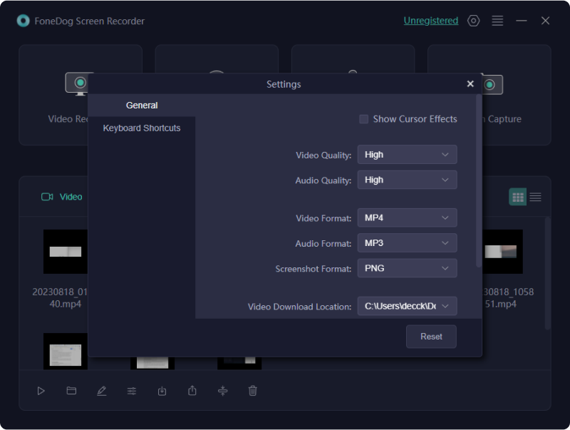 Advanced Features of FoneDog Webcam Recorder