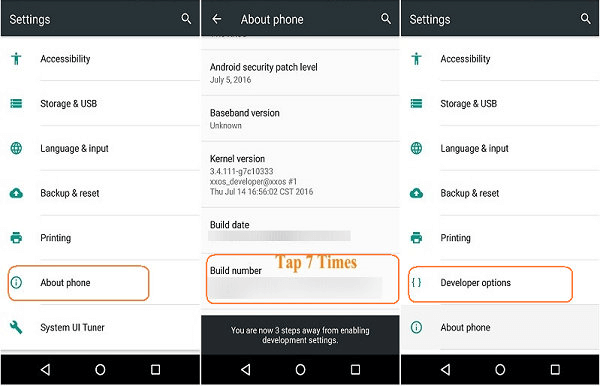 How to Enable USB Debugging Android Device