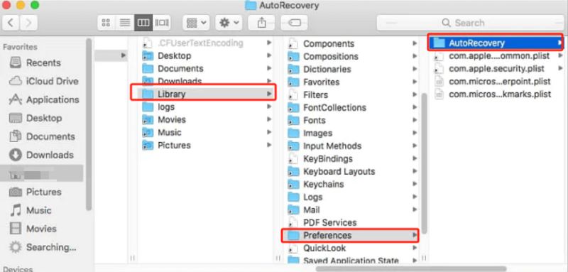 Hämta osparad Excel-fil på Mac från tillfällig mapp