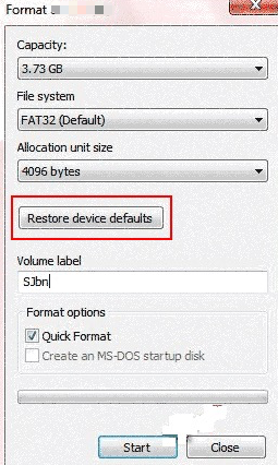 Windows Explorer As SD Card Repair Tool