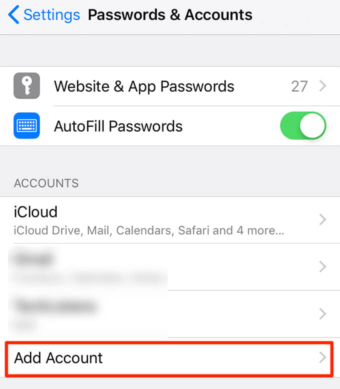 Sync Google Account on iPhone