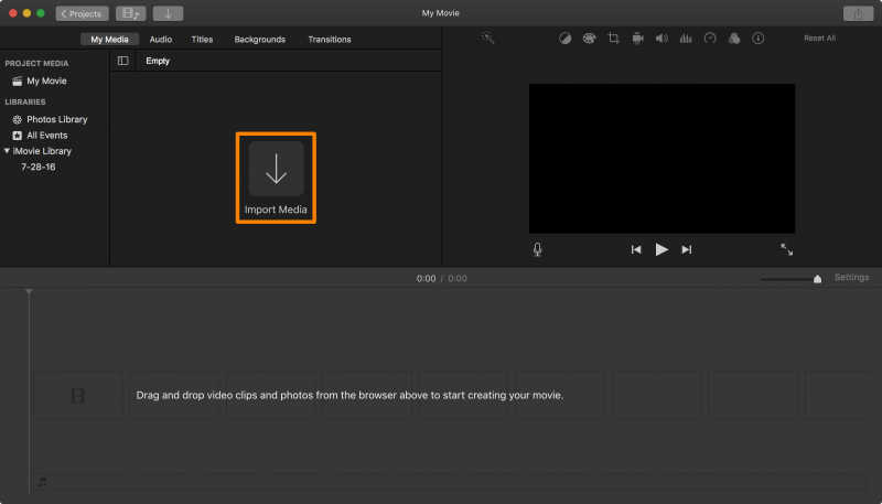 Make A Slideshow on Mac without iPhoto Using iMovie