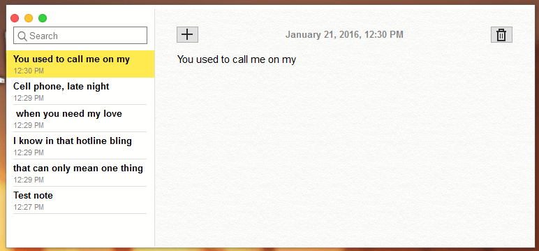 add notes to mac desktop