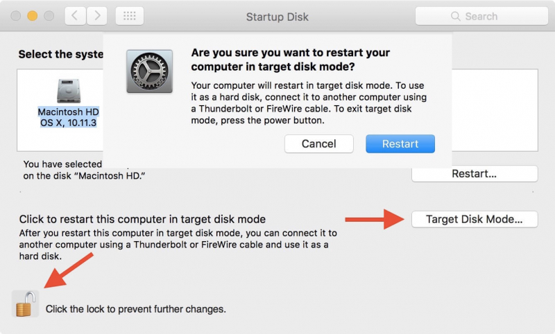 mac exit target disk mode
