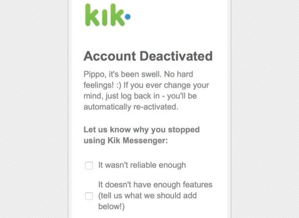 Rekvisitter reference spurv How to Delete Your Kik Account Permanently or Temporarly [2020 update]