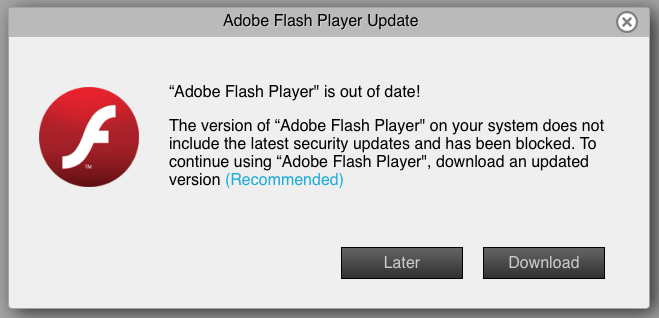 update adobe flash for mac chrome