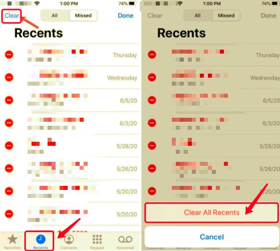 How to Remove Recent Calls On Your iPhone