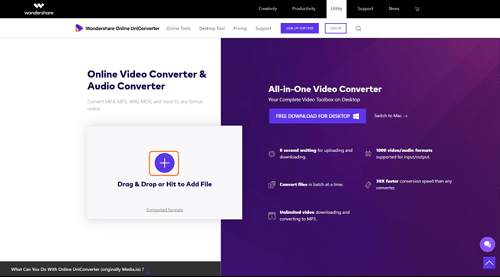 Convert ACVHD Video Using Media.io Converter