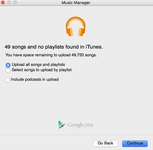 Upload Songs to Google Play Music Manager