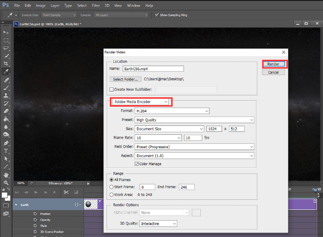 How to Export An Edited Video in Photoshop