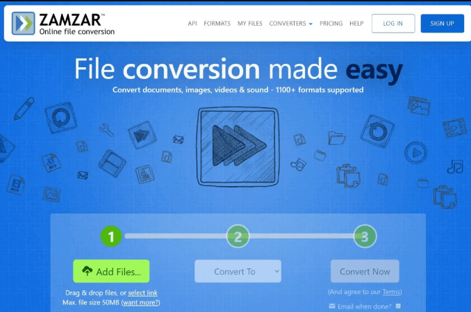 Convert ACVHD Video Using ZamZar Converter