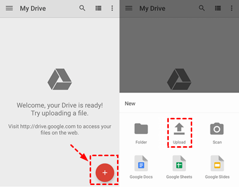 Transferir dados de Samsung para Samsung via Google Drive