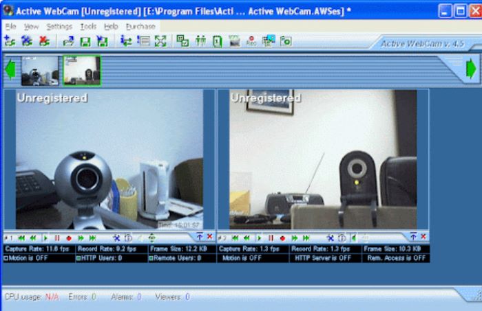 Active Webcam Recording Software for Windows 10