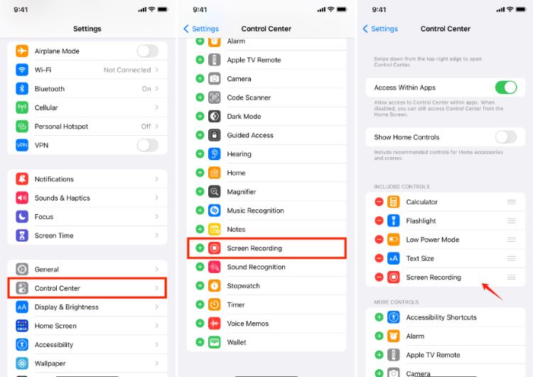 Add Screen Recorder for Chat Video Recording on iPhone