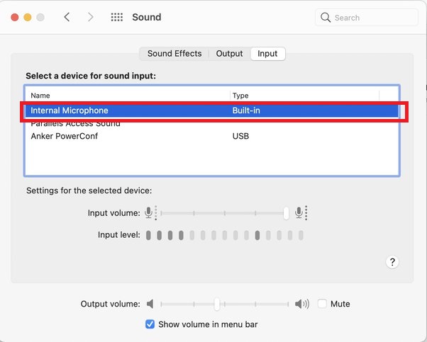 Enabling Built-in Microphone When Voice Memo Not Working