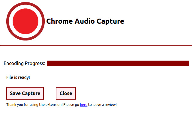 Sobre a captura de áudio do Chrome