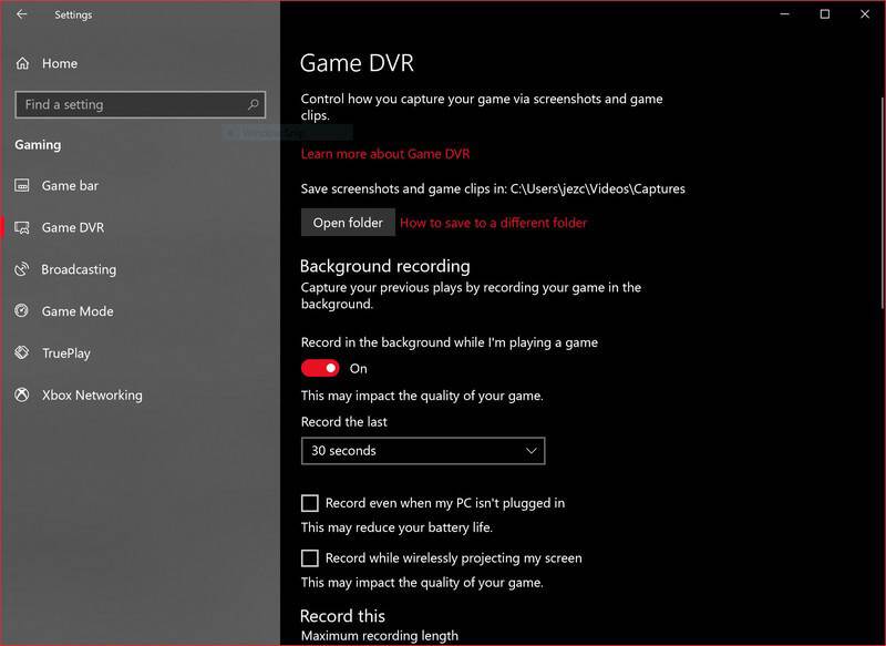 Grave a jogabilidade do Xbox usando Game DVR