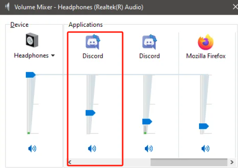Adjust Volume When Discord Has No Sound