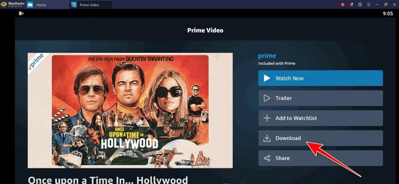 Ladda ner Amazon Prime Video med den inbyggda funktionen