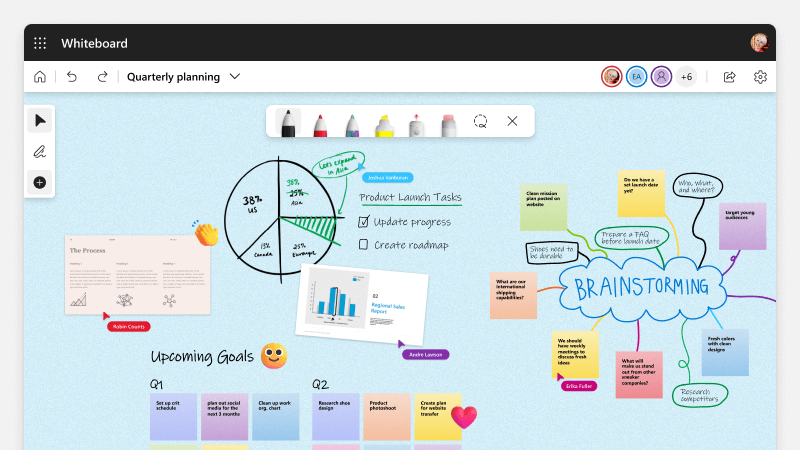 Lectures for Students via Microsoft Whiteboard