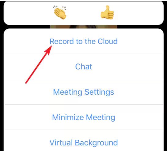 클라우드를 사용하여 iPhone에서 Zoom 회의 녹화