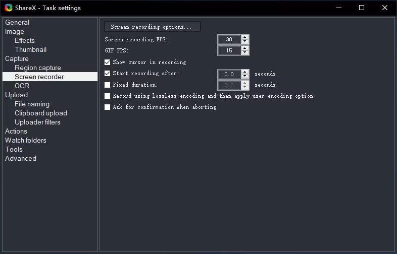 ShareX Webcam and Screen Recorder