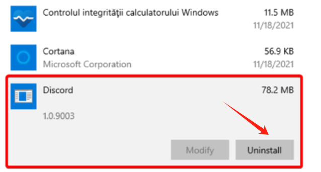 Uninstall Discord When Discord Grey Screen Happens