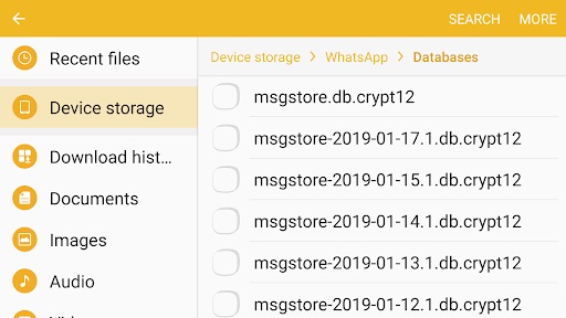 Rename WhatsApp Backup File